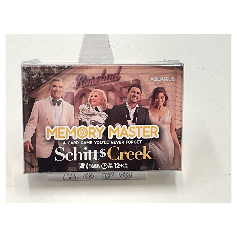 Aquarius Schitt's Creek Memory Master Card Game New‎ Factory Sealed 2021